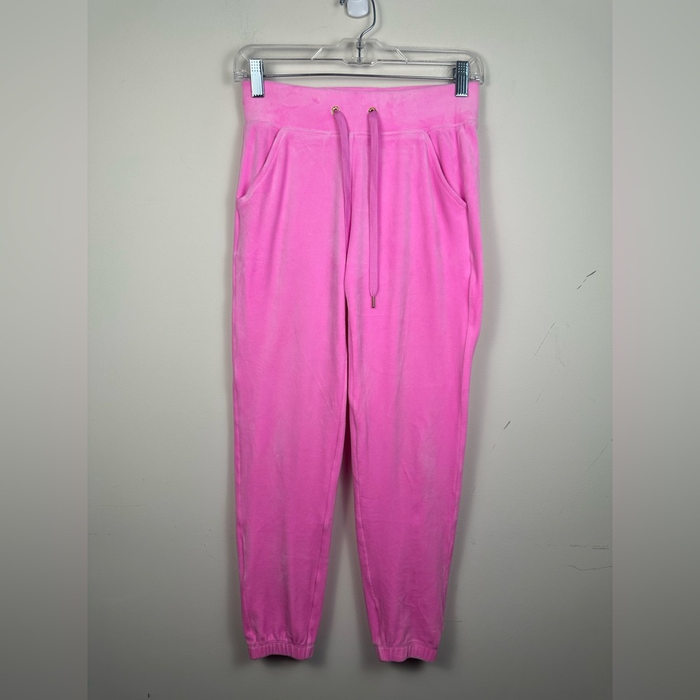 Lilly‎ Pulitzer Vibrant Pink Velour Joggers Size XXS EUC